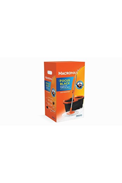 Delixa Macromax Focus Black Otomatik Temizlik Seti, Pedalsız Döner Sıkmalı 36...