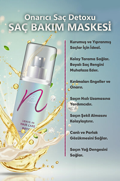 BNICE Onarıcı Saç Detoxu Ve Durulanmayan Saç Bakım Maskesi