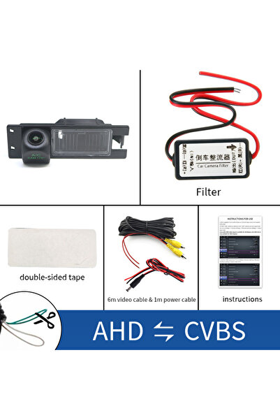 Choice كاميرا خلفية للسيارة AHD مزودة بمقوم جهد 12 فولت، كاميرا رؤية خلفية مع...