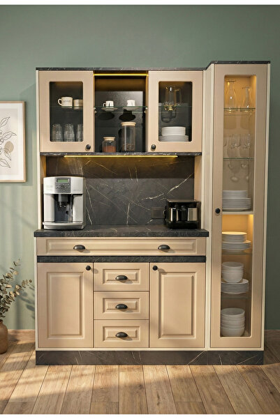 Avm 24 Mikel Masalı Kahve Köşesi Led Aydınlatmalı %100 Mdf Ücretsiz Montaj 16...