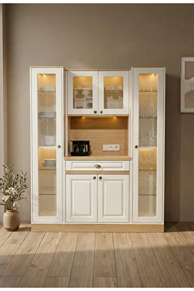 Avm 24 Mikel Masalı Kahve Köşesi Led Aydınlatmalı %100 Mdf Ücretsiz Montaj 16...