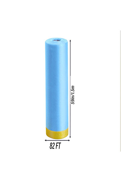 Choice 25M 1.5M Pre-Taped Masking Film Plastic Sheeting Automotive Washi Tape...