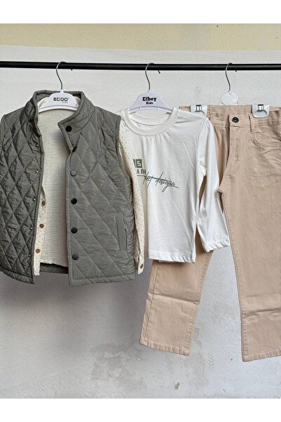 Linoş Kids Erkek Çocuk Alt Üst Bayramlık 4 Parça Takım Badi Gömlek Pantolon K...