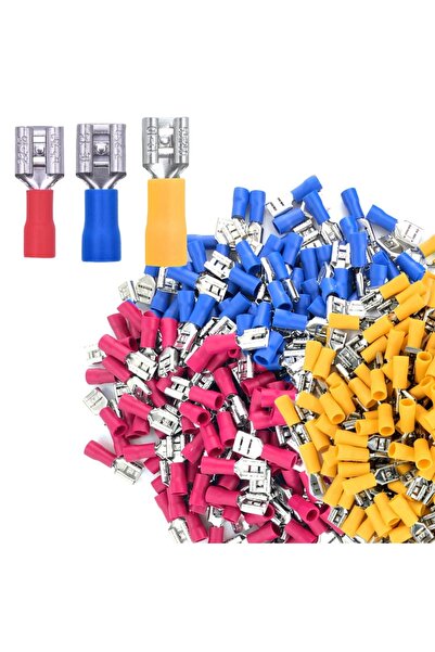 Choice 50pcs-Mix Colour 50pcs Female Vinyl Insulated Spade Connector 22-16 16...