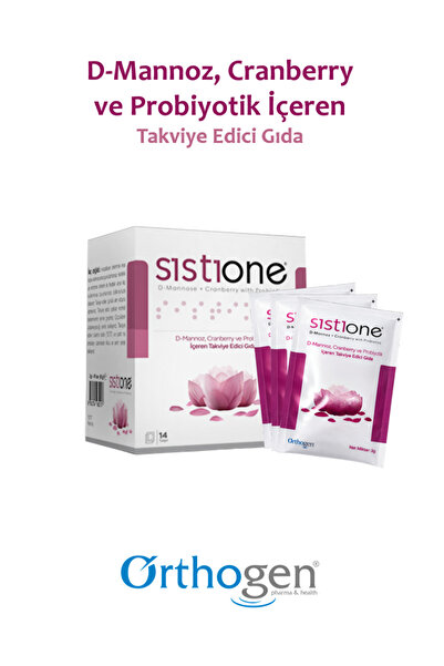 Orthogen Sistione 14 Saşe | D-Mannoz, Cranberry ve Probiyotik İçeren Takviye ...