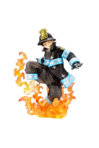 BANDAI no box 16CM Shinra Kusakabe Figure Anime Fire Force Special Effect Blo...