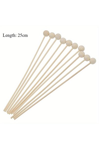 Choice 25 سم - 30 قطعة/عبوة أعواد ناشرة عطرية بدون نار على شكل كرات خشبية