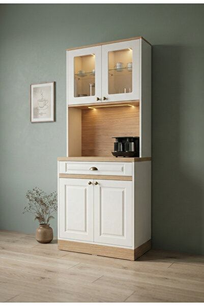 Avm 24 Mikel Masalı Kahve Köşesi Led Aydınlatmalı %100 Mdf Ücretsiz Montaj 81...