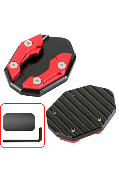 Choice قطعة واحدة حمراء اللون، موسع مسند جانبي للدراجة النارية، وسادة تمديد م...