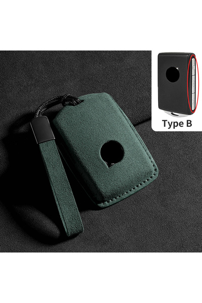 Choice Green B2 Leather Car Key Case Cover For Volvo S60 S90 XC40 XC60 XC90 V...