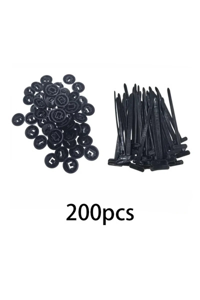 Choice 200pcs Cable tie buckle fixed through the core nail cable tie buckle m...