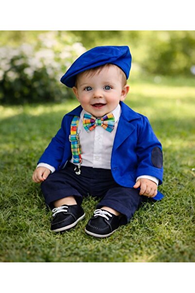 Botez Costum baietel Alexandru- albastru