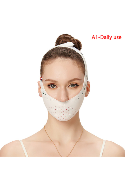 Choice حزام تنحيف الوجه على شكل حرف V للاستخدام اليومي، ضمادة للوجه والخدين، ...