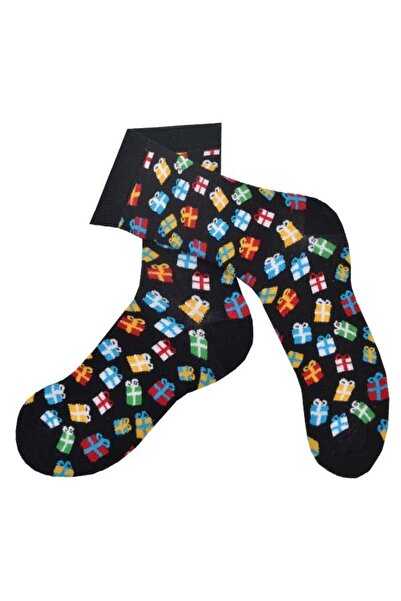 Flora Men's Gift Box Patterned Motion Socks Black - 41/44