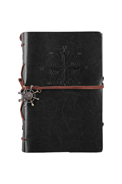 OEM Ημερολόγιο με σχέδιο πειρατή, A6, κλείσιμο με κορδόνι, 80 φύλλα, Δερμάτιν...