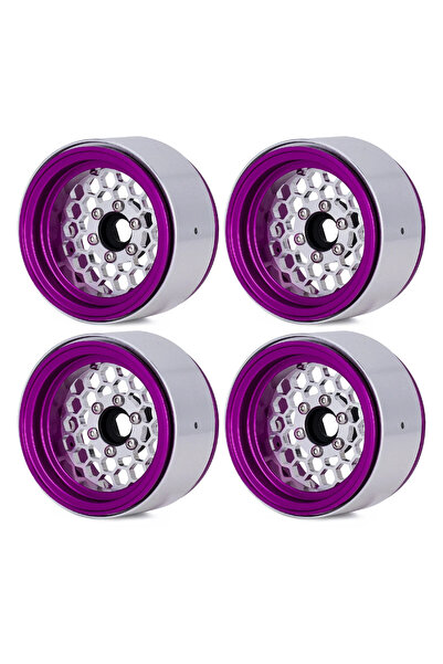 Choice B 4PCS Aluminum Alloy 1.9 Inch Beadlock Wheels Rims for 1/10 RC Crawle...