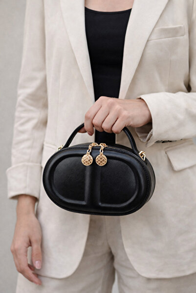 DEV 3 ADAM Black Women's Box Model Hand Shoulder and Crossbody Bag