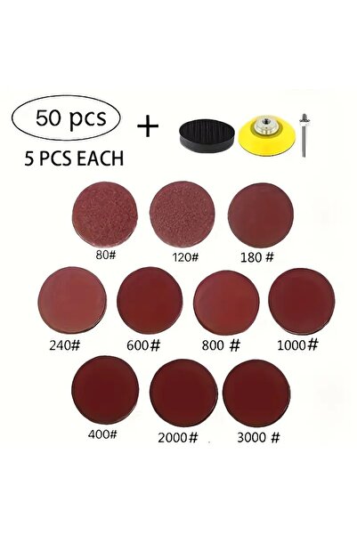 Choice 50 قطعة أو 50/100/300 قطعة من طقم صنفرة مثقاب مقاس 2 بوصة مع لوحة خلفي...
