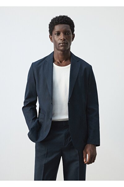 MANGO Man Blazer ceket .-- delave