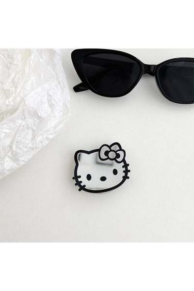 Choice حامل هاتف أسود من سانريو هيلو كيتي مزود بوسادة هوائية، بلون المرآة، قا...