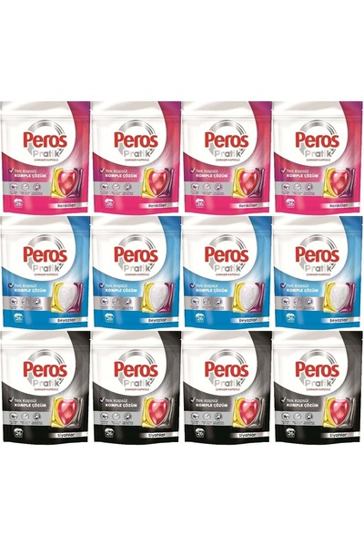 Peros Pratik Matik Çamaşır Deterjanı Kapsülü - Tableti 312 Adet (12PK*26) (Ka...
