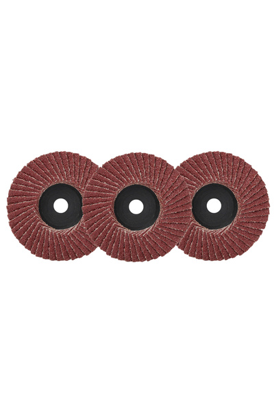 Choice 3 أقراص صنفرة حمراء مقاس 3 بوصات (76 مم) لطاحونة الزاوية، حبيبات 60، م...