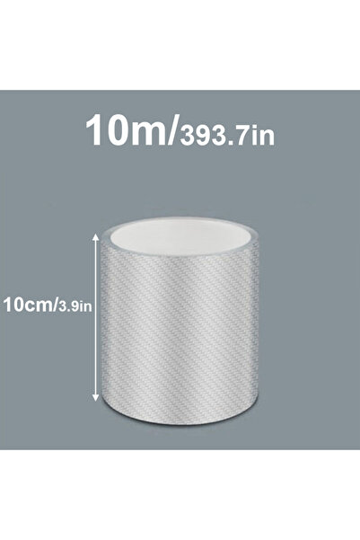Choice 10cmx10m 3/5/10M Transparent Carbon Fiber Car Threshold Portector Moul...