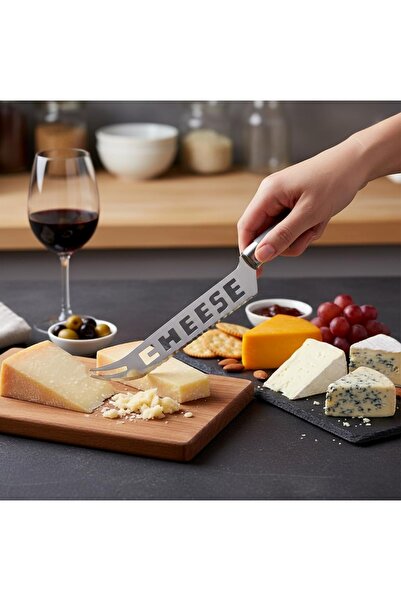 Hype Store Stainless Steel Cheese Knife with Silicone Handle |   Silicone Han...