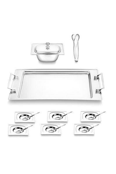 Hype Store Pluto 16 Parça 6 Kişilik Çelik Çay Seti