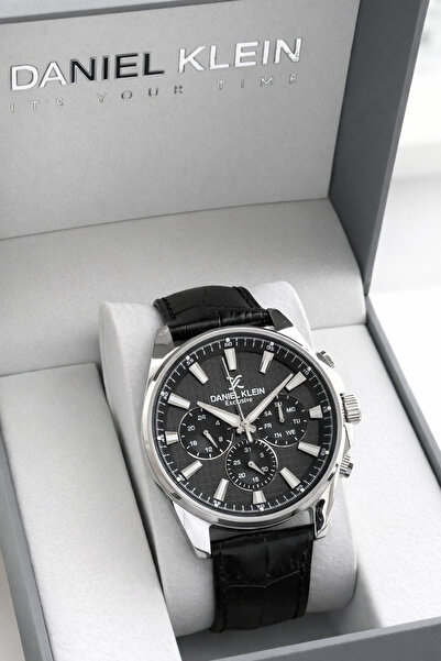 Daniel Klein Dke.1.10326-1 Leather Cord 30 Mt Water Resistant Inner Indicator...