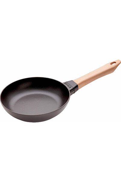 Hype Store Cast Iron Frying Pan with Wooden Handle