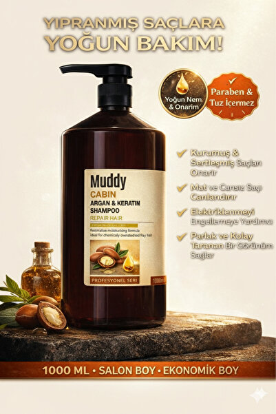 Muddy Argan Keratin Shampoo -8697426731230