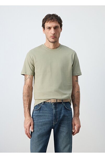 MANGO Man %100 pamuklu dar kesim tişört