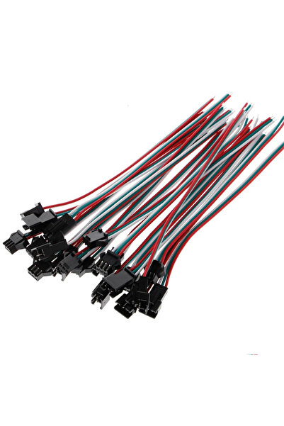 Choice10 10pairs 6Pin JST SM Male Female LED Extension Connector Cable Wires ...