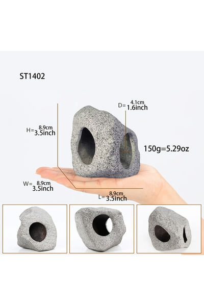 Choice ديكور حوض أسماك على شكل كهف صخري ST1402، أضف لمسة طبيعية إلى حوض أسماك...