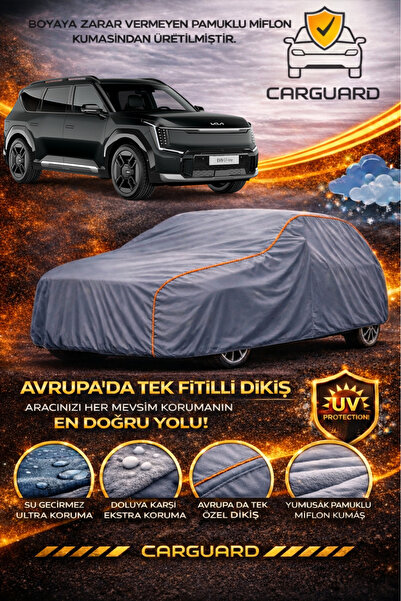 CarGuard غطاء سيارة فاخر متوافق مع كيا EV9، غطاء خيمة سيارة من مادة الميفلون