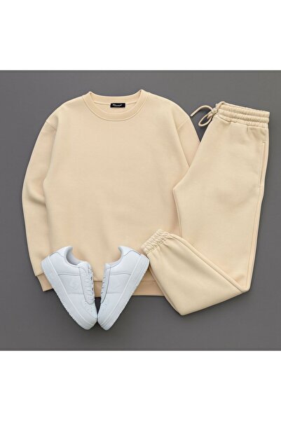 KONSEPT35 Set de trening pentru bărbați guler rotund