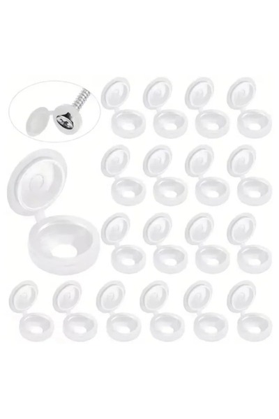 Choice1 100 قطعة بيضاء، 10/100 قطعة، غطاء زخرفي للمسامير، غطاء مسمار متقاطع، ...