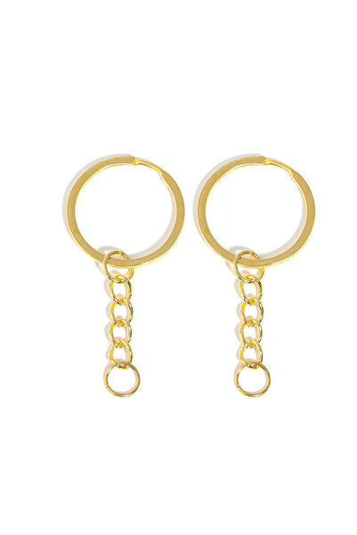 Choice3 28mm 20pcs Gold 5-20pcs/lot 28mm Gold Long Round Split Keyrings Keych...