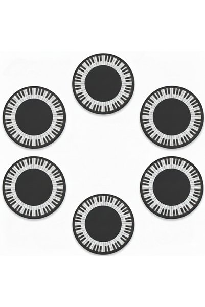 NOSTA Piano 6-Piece Coasters (9X9 cm) (Protection Boxed)