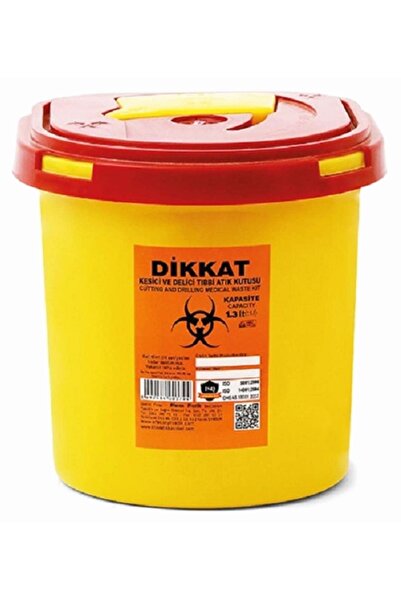 Hype Store 10 Pieces Infected Waste Box 1.3 Lt. + Medical Waste Bag 2 Pieces