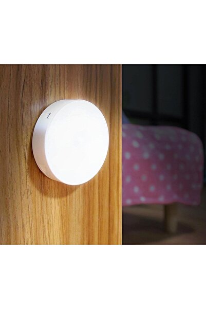 Hype Store Amber LED Hareket Sensörlü Ledli Gece Lambası Şarj Edilebilir, Taş...