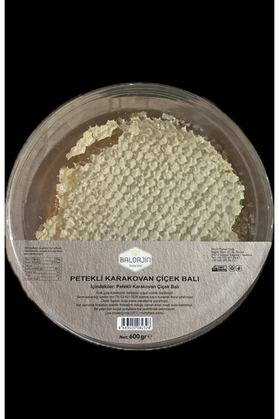 yöresel Balorjin Sepet Karakovan Petekli Çiçek Balı 600 GR
