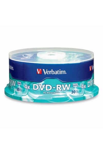 Hype Store Verbatim DVD-RW 95179 boş diskler (4,7 GB, 4 x yazılabilir, 30 ade...