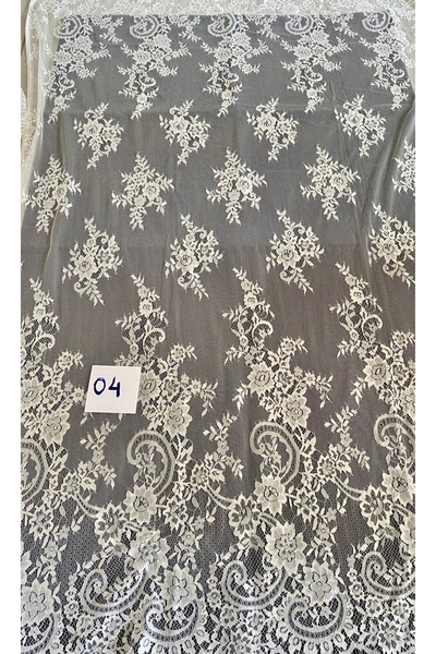 VENÜS MODA by Pınar Dantela albă de culoare albă, 1 metru pentru rochie de mi...