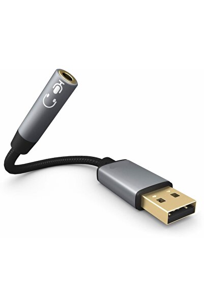 Hype Store USB 3.5mm adaptörü USB transferi ses kartı AUX HiFi ses uzatma kab...