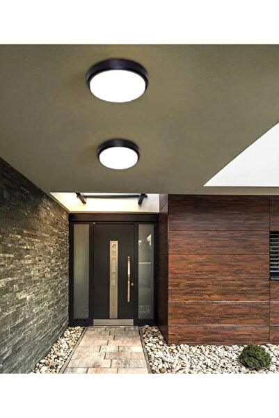 Hype Store 15W Artos Siyah Led Nem Su Geçirmez Banyo Bahçe Balkon Modern Tava...