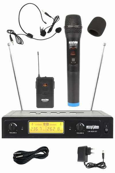Hype Store Lm-202EH مزدوج لاسلكي EL وميكروفون سماعة الرأس
