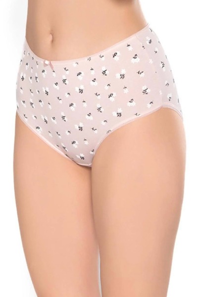 Belinay 3514 Women's High Waist Bato Panties 4 Pack Patterned XXL