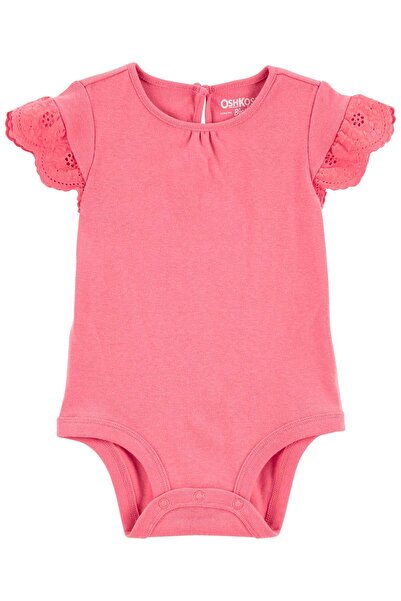 OshKosh Kız Bebek Kısa Kollu Body Pembe